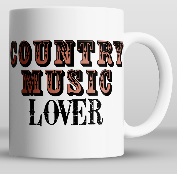 kopp med teksten country music lover