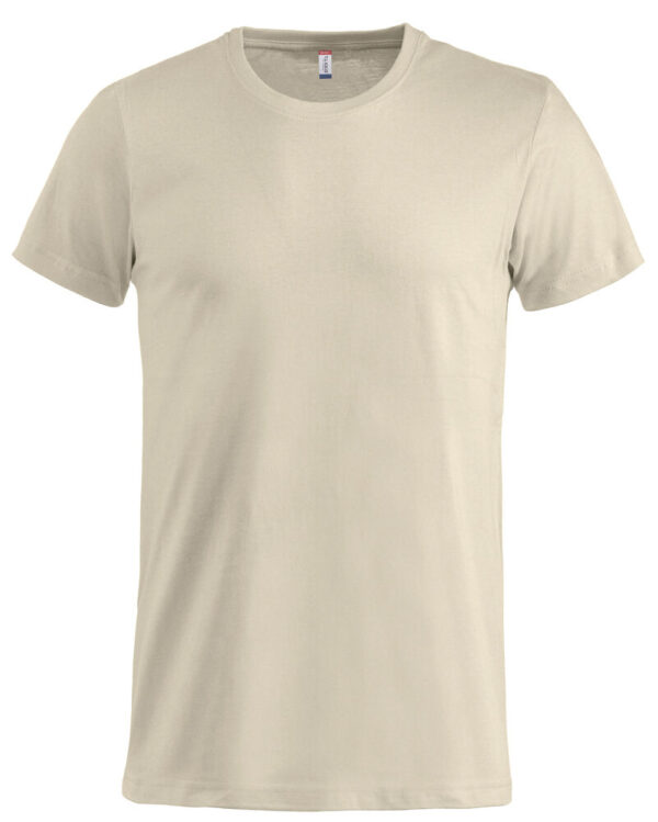 BasicT tshirt i fargenlys kaffe latte, sett forfra