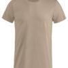BasicT tshirt i fargen kaffe latte, sett forfra