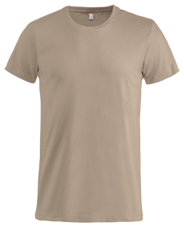 BasicT tshirt i fargen kaffe latte, sett forfra