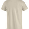 BasicT tshirt i fargenlys kaffe latte, sett bakfra