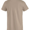 BasicT tshirt i fargen kaffe latte, sett bakfra