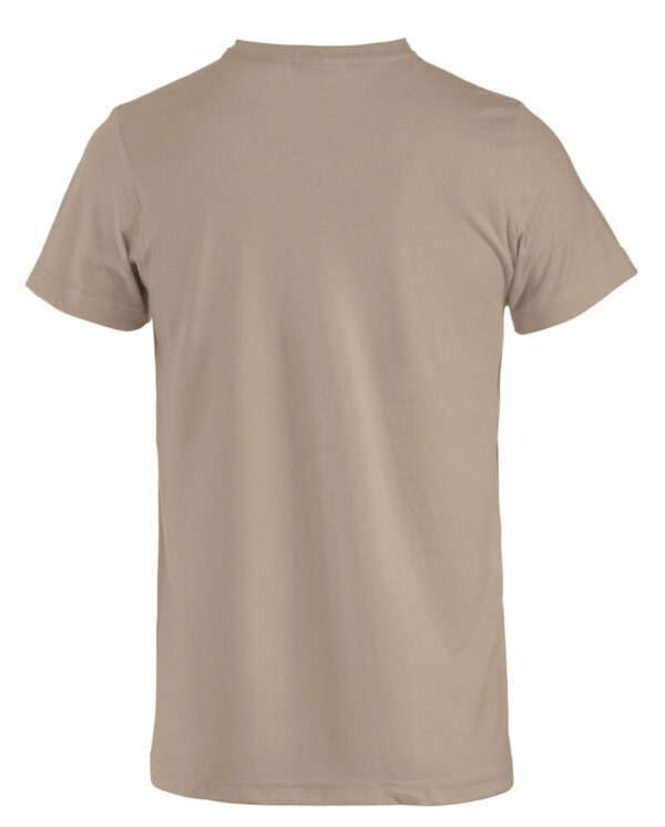 BasicT tshirt i fargen kaffe latte, sett bakfra